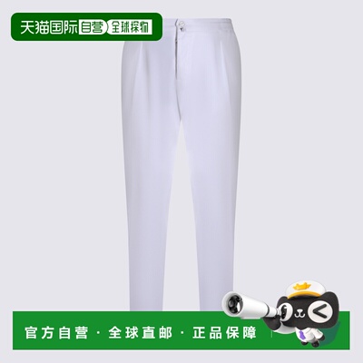 KITON 男士休闲裤 UP1LACK0606H02 SS2026 白色