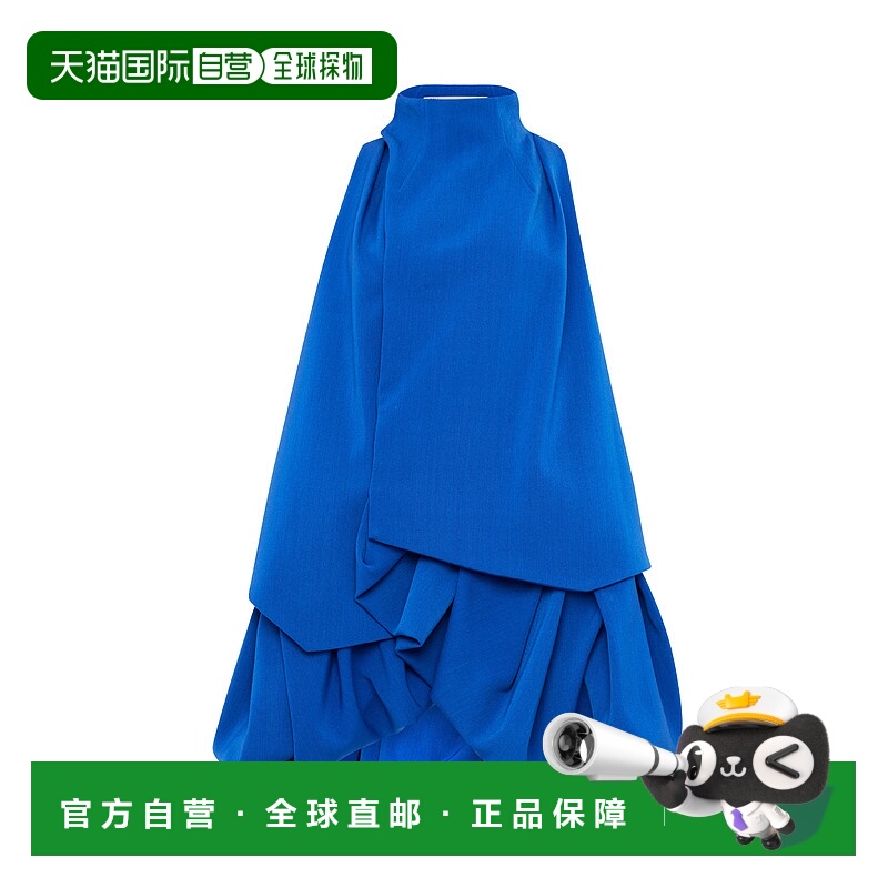1h可退 潮奢 J.W. Anderson 女士 荷叶边羊毛绉纱迷你连衣裙