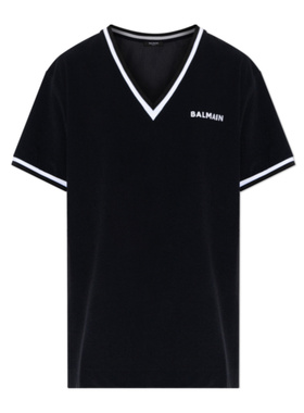 1h可退 香港直邮BALMAIN 女士T恤 BKA652540001 SS2026 黑色 短袖