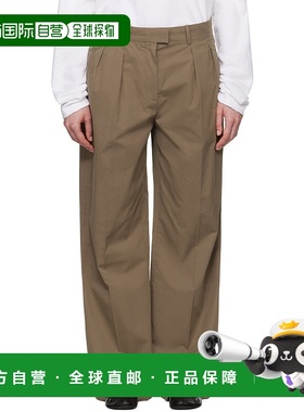 1h可退 潮奢 The Row 女士 灰褐色 Alfidis 长裤 8884W3897阔腿裤