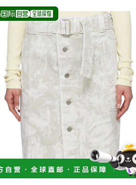 LEMAIRE 女士半身裙 SK1024LD1012BK883 SS2024 白色a字裙中裙