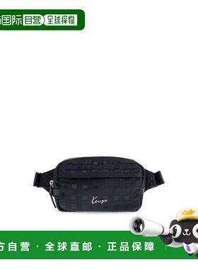 KENZO 男士腰包 FF65SA507F2279 SS2026 黑色 Dog Waist Bag ‘Mu