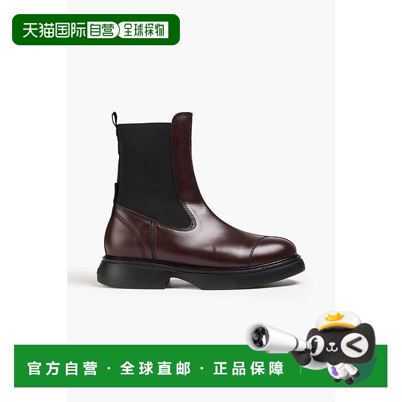 1h可退 潮奢 GANNI 甘尼 女士 皮革混纺切尔西靴 S26204914890CHO