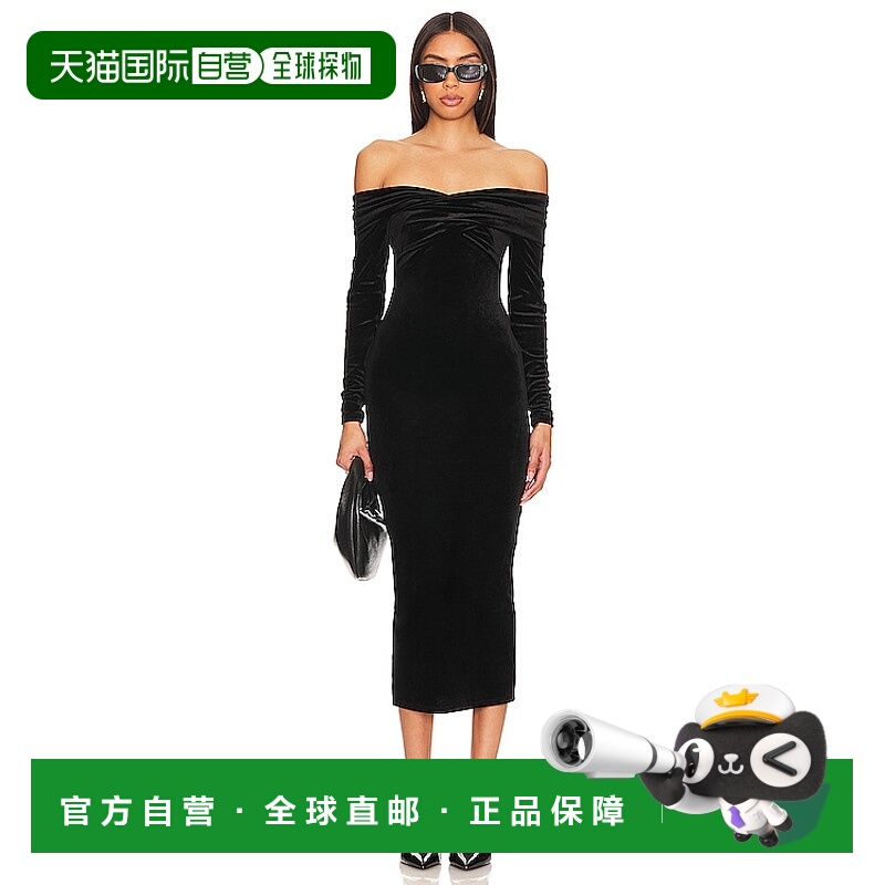 1h可退 潮奢 Allsaints 女士 Delta 天鹅绒连衣裙 WD342V