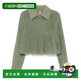 女士针织衫 长袖 S540Y14KFD4160 绿色 毛衣 SS2025 LOEWE