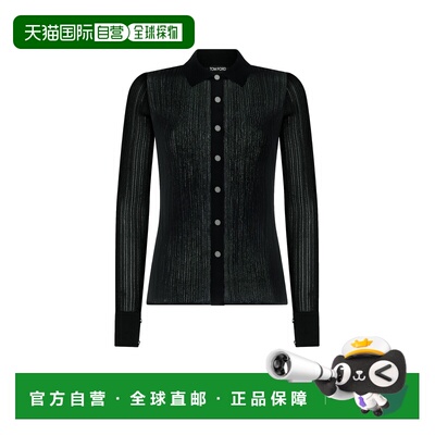 1h可退 TOM FORD 女士衬衫 CAK340YAX570LB999 AW2023 黑色通勤