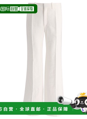 1h可退 CHLOÉ 女士休闲裤 C23UPA03031101 AW2024 白色 Flared tr