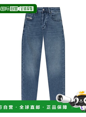 DIESEL 男士牛仔裤 00SU1W0ADBA01 SS2026 蓝色 腰带环牛仔裤