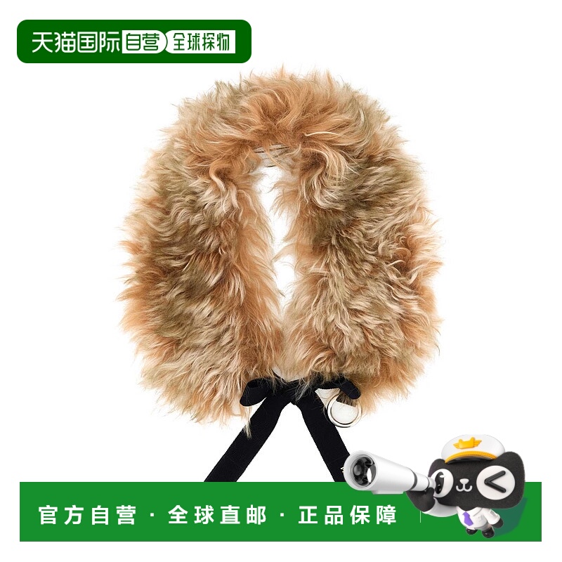 1h可退 PRADA 女士围巾 57049SOOO1775F0006 AW2025 浅棕色羊毛