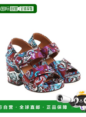 KENZO 女士凉鞋 2SD510F6023 SS2018 红色 Aori Paisley sandals