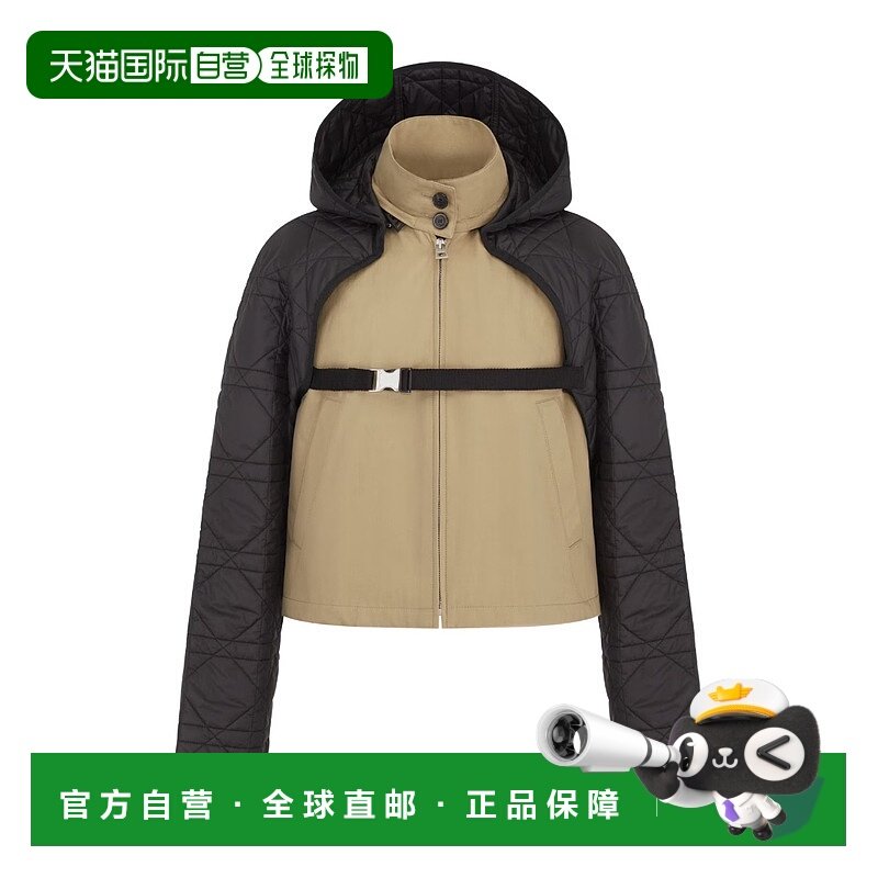 DIOR 女士西服 341C36A3332X1700 AW2023 黑色 二合一短款外套