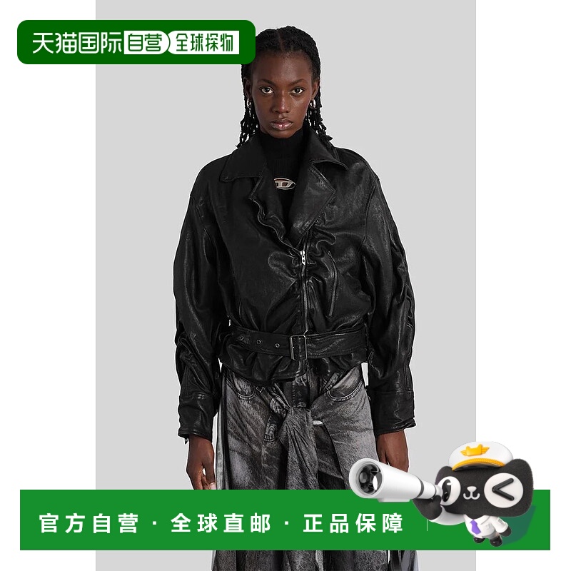 1h可退 DIESEL 女士外套 429831A207410SLCW AW2025 黑色 Diesel