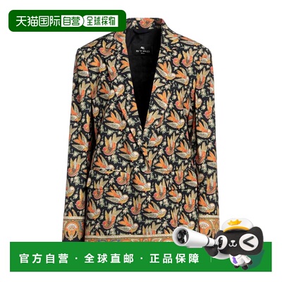 1h可退 潮奢 Etro 艾特罗 女士 西装外套 black黑色 舒适时尚