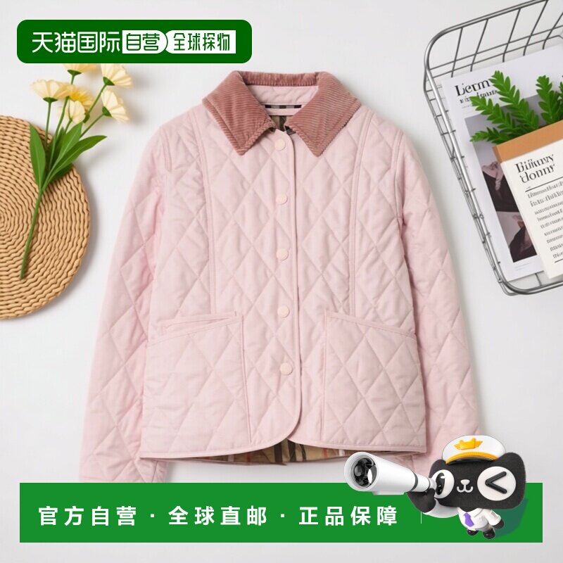 BURBERRY 女童大衣 81172881 CO 粉红色 绗缝棉服