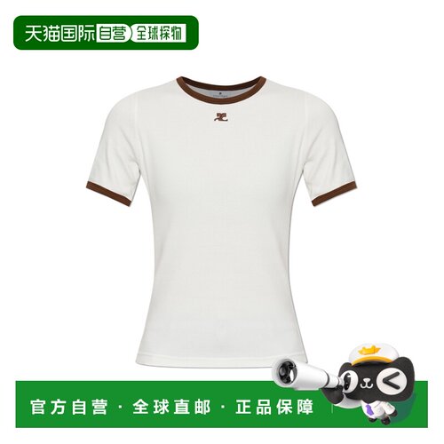 COURREGES 女士T恤 125JTS017JS02030PILLOWSMOKYBROWN