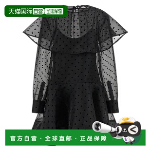 GANNI 女士连衣裙 A1030179099 SS2026 黑色 Black Organza Circl