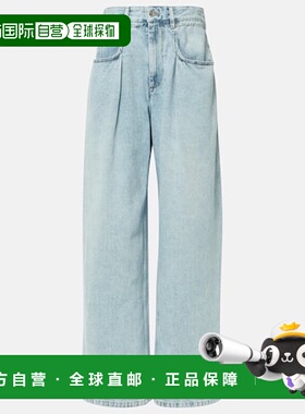 1h可退 潮奢 ISABEL MARANT 女士 Rachelle 中腰阔腿牛仔裤阔腿裤