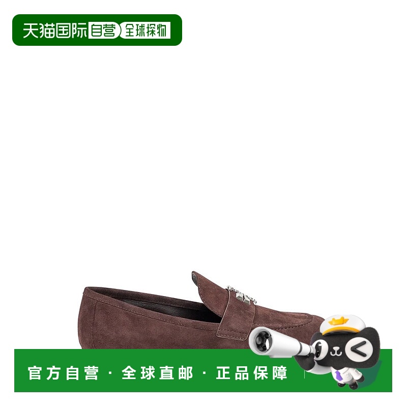 1h可退 TORY BURCH 女士芭蕾乐福鞋 175213200 AW2025 棕色 Elean
