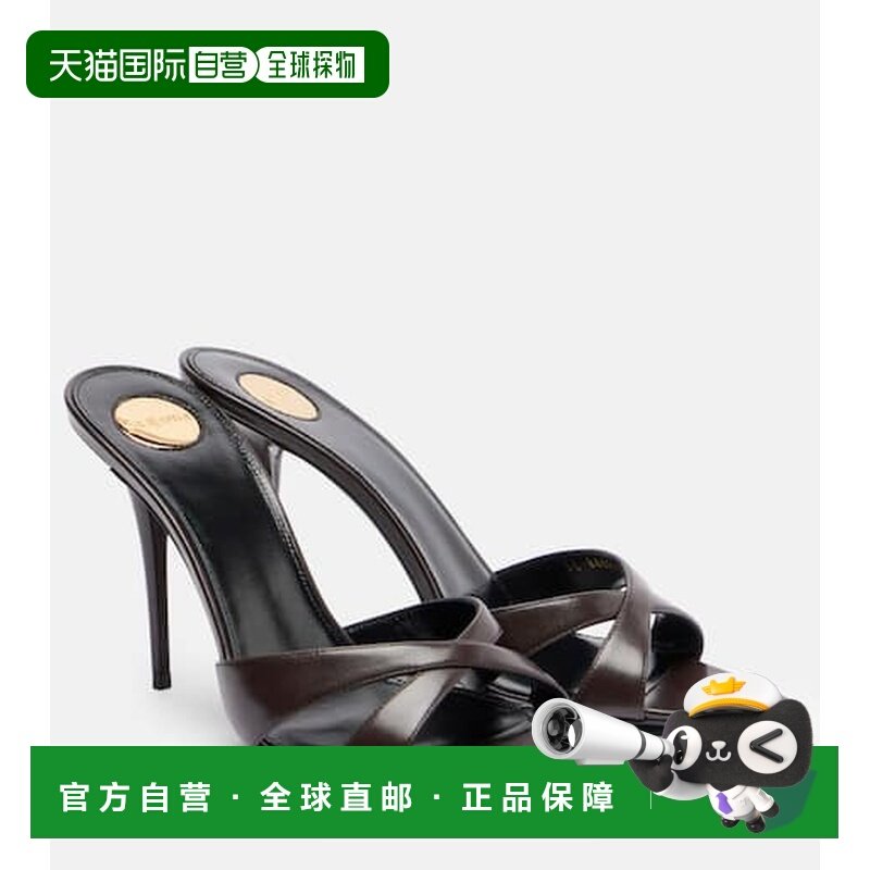 1h可退 潮奢 Saint Laurent 圣罗兰 女士 Kirat 95 皮质凉鞋高跟,女鞋,时装凉鞋,淘宝优惠券,粉丝福利购,淘宝优惠卷