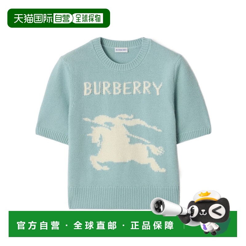 1h可退 BURBERRY 女士针织衫 81165201 SS2026 蓝色 EKD 毛衣