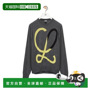 LOEWE 男士针织毛衣 H526Y14KDJ1145 AW2023 灰色 MAGLIA INTARSI