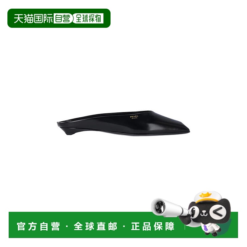 1h可退 PRADA 女士凉鞋 1S825N015055F0002 SS2025 黑色 Sabot Lo