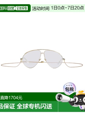 GUCCI 男士眼镜 851180I33318090 AW2025 白色 Gold metal glasse