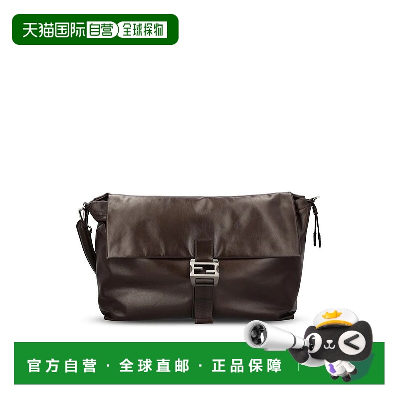 1h可退 FENDI 男士斜挎包 7VA665AV8BF0H3AAI25 AW2025 深棕色