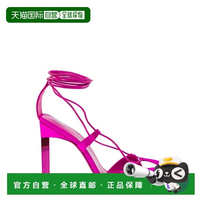 The Attico 女士 Adele 缎面系带高跟凉鞋 232WS411V007