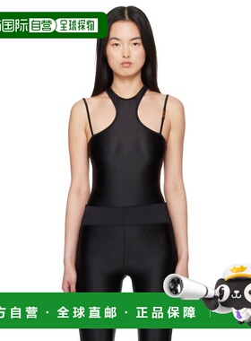 1h可退 潮奢 versace 范思哲 女士 黑色工字背带连体衣 E78HAM210