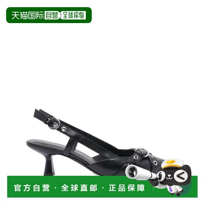 STUART WEITZMAN 女士凉鞋 SL535BLK AW2025 黑色高跟拖鞋女鞋