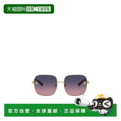 1h可退 VERSACE 女士眼镜 VE2246D1002I6 AW2025 灰色 徽标太阳镜