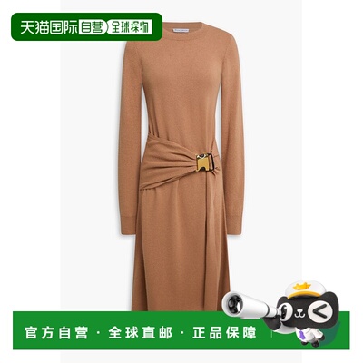 潮奢 J.W. Anderson 女士 搭扣羊毛中长连衣裙 KW0816YN0200132BE