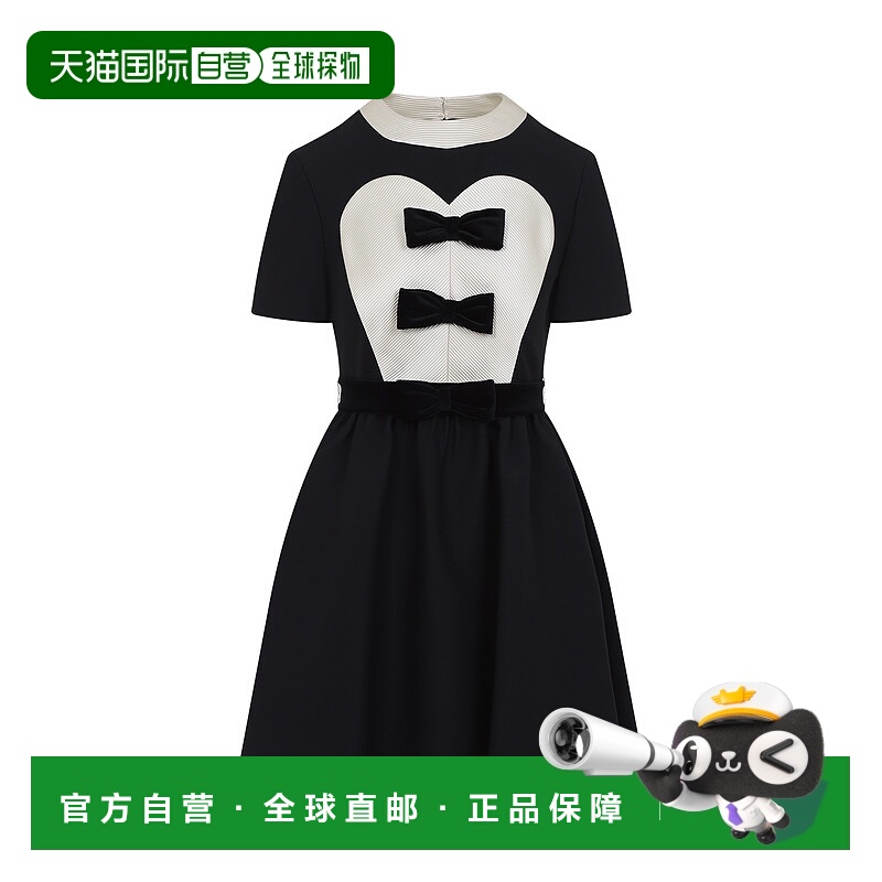 1h可退 VALENTINO 女士连衣裙 6B0VADH51CFAUYNEROSOFTBEIGE羊毛