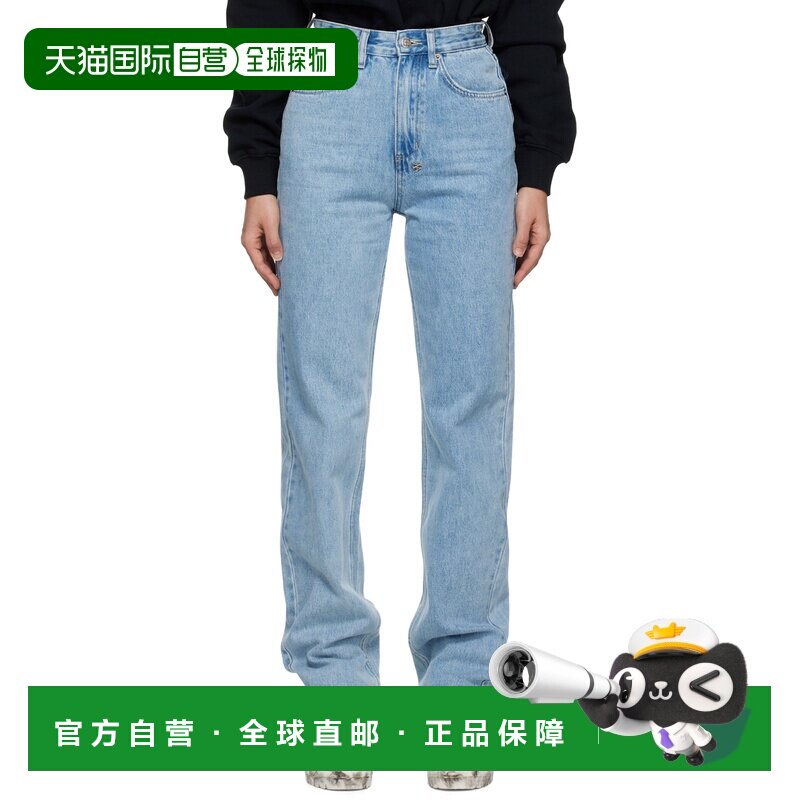 1h可退 KSUBI 女士牛仔裤 WCO23DJ001DENIM CO 蓝色 腰带环牛仔裤