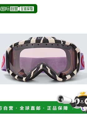 GUCCI 男士眼镜 GG1210S005 SS2025 灰色斑马纹 滑雪护目镜雪镜