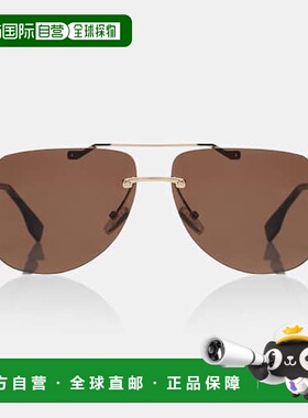 1h可退 潮奢 Fendi 芬迪 女士 天蓝色飞行员太阳眼镜