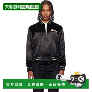 男士 黑色 Club 1h可退 棒球夹克 AMIRI Satin AMOUBB1056 潮奢