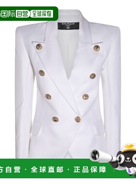 BALMAIN 女士外套 DF1SI505VF210FB AW2024 白色