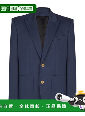 BALMAIN 男士西服 GH1SI885CG436UB SS2026 蓝色 双扣西装外套