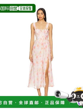 1h可退 潮奢 Bardot 女士 Esra 印花中长连衣裙 59237DB1