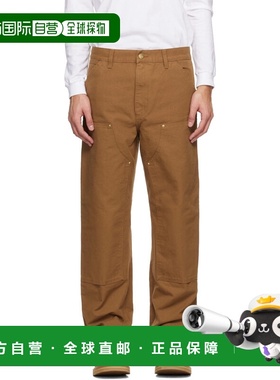 1h可退 潮奢 CARHARTT WIP 男士 棕色 Double Knee 长裤 I031501