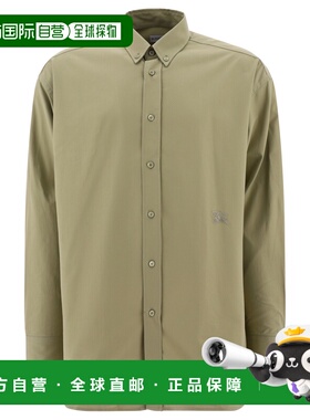 BURBERRY 男士衬衫 8082303 AW2024 绿色 BURBERRY OVERSIZED OXF