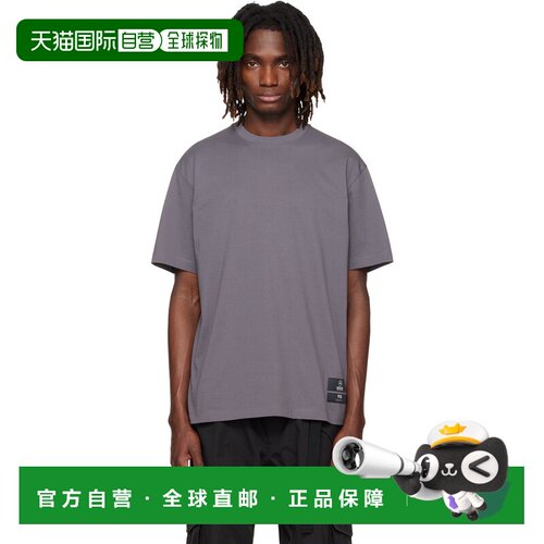 Y-3 男士 灰色 Mercedes-AMG F1 联名 Logo Stack T恤 KS4838GRAN