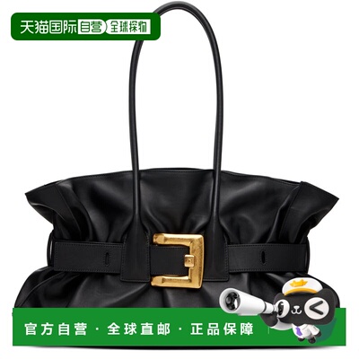 Balmain 巴尔曼 女士 黑色大号 Calfskin Anthem 托特包 GN1DB991