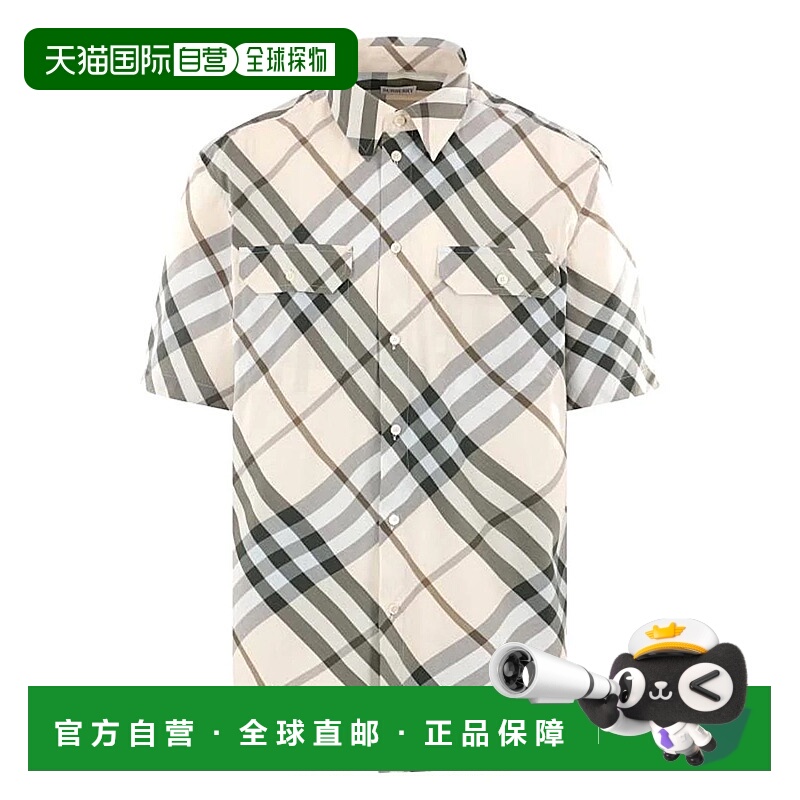 1h可退 BURBERRY 男士T恤 8087325A5686GRIGIO SS2025 灰色博柏利
