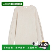 MARA 白色 女士衬衫 MAX 1361114106002 AW2024 圆领羊绒衬衫
