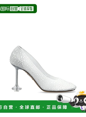 LOEWE 女士高跟鞋 LLSTS01X360TRANSPARENT CO白色单鞋一脚蹬