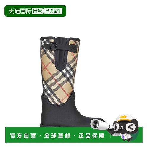 BURBERRY 女士靴子 8111677A1189 AW2026 黑色 LOGO BOOTS