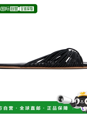 1h可退 潮奢 The Row 女士 黑色 Sara Slide 凉鞋 F1617W180